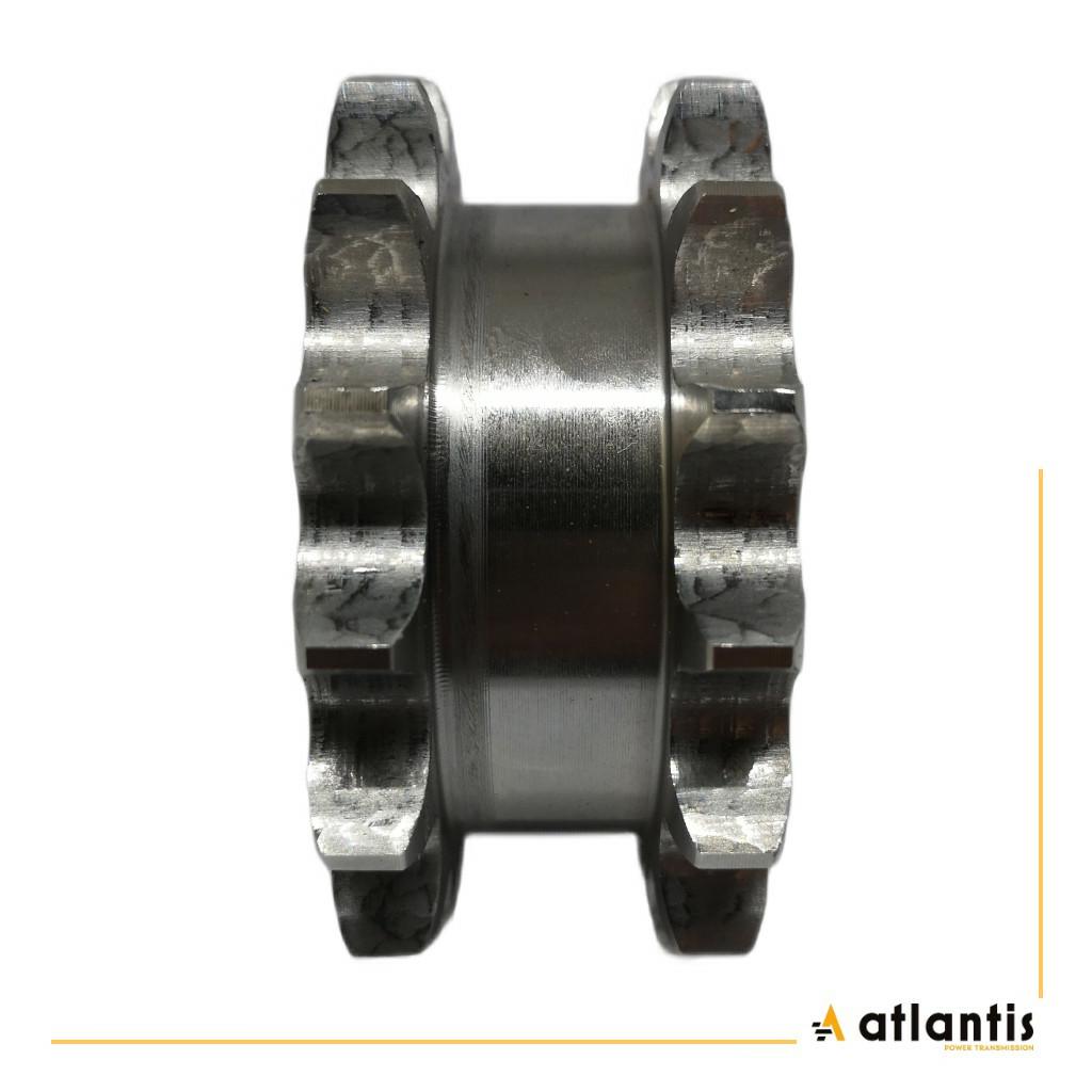Koło łańcuchowe 16B-1 z=20 dla dwóch poj. łańcuchów 1″ x 17,02mm rozstaw 63,5/31,1
