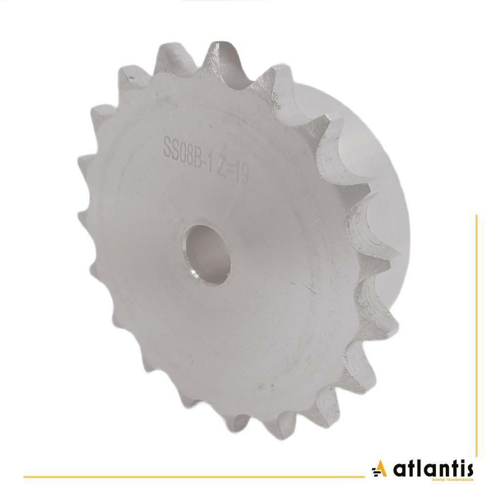 Koło łańcuchowe 12B-1 z=17 INOX z piastą  3/4″ x 7/16″