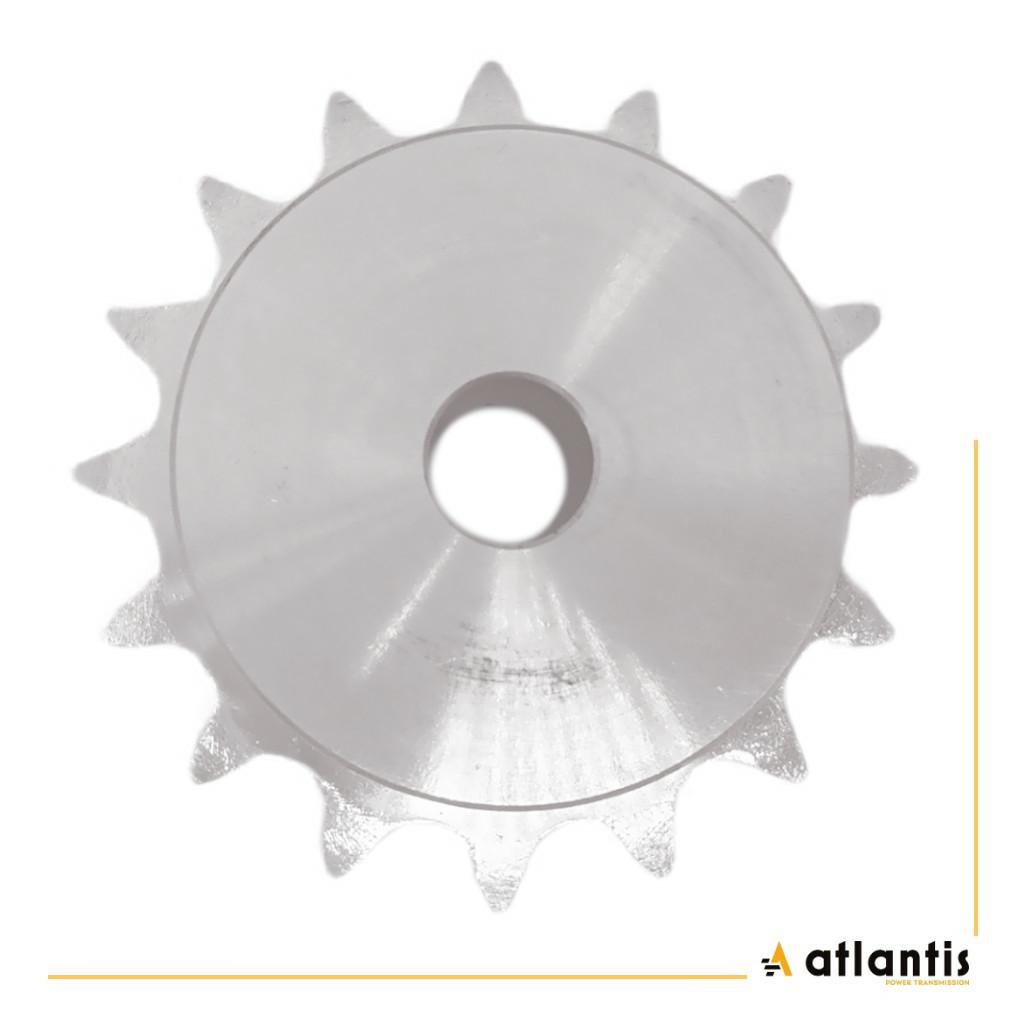 Koło łańcuchowe 12B-1 z=17 INOX z piastą  3/4″ x 7/16″