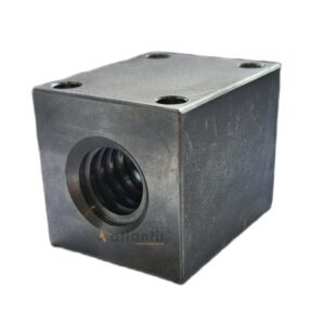 Nakrętka kwadratowa Tr. 16×4 lewa stal  kw35 L40 M5x4