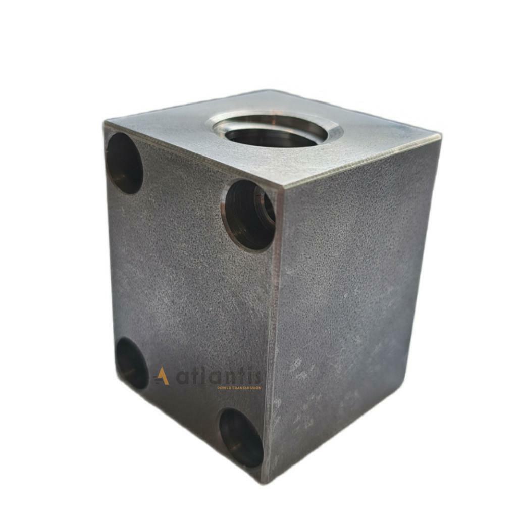 Nakrętka kwadratowa Tr. 16×4 lewa stal kw35 L40 M5x4