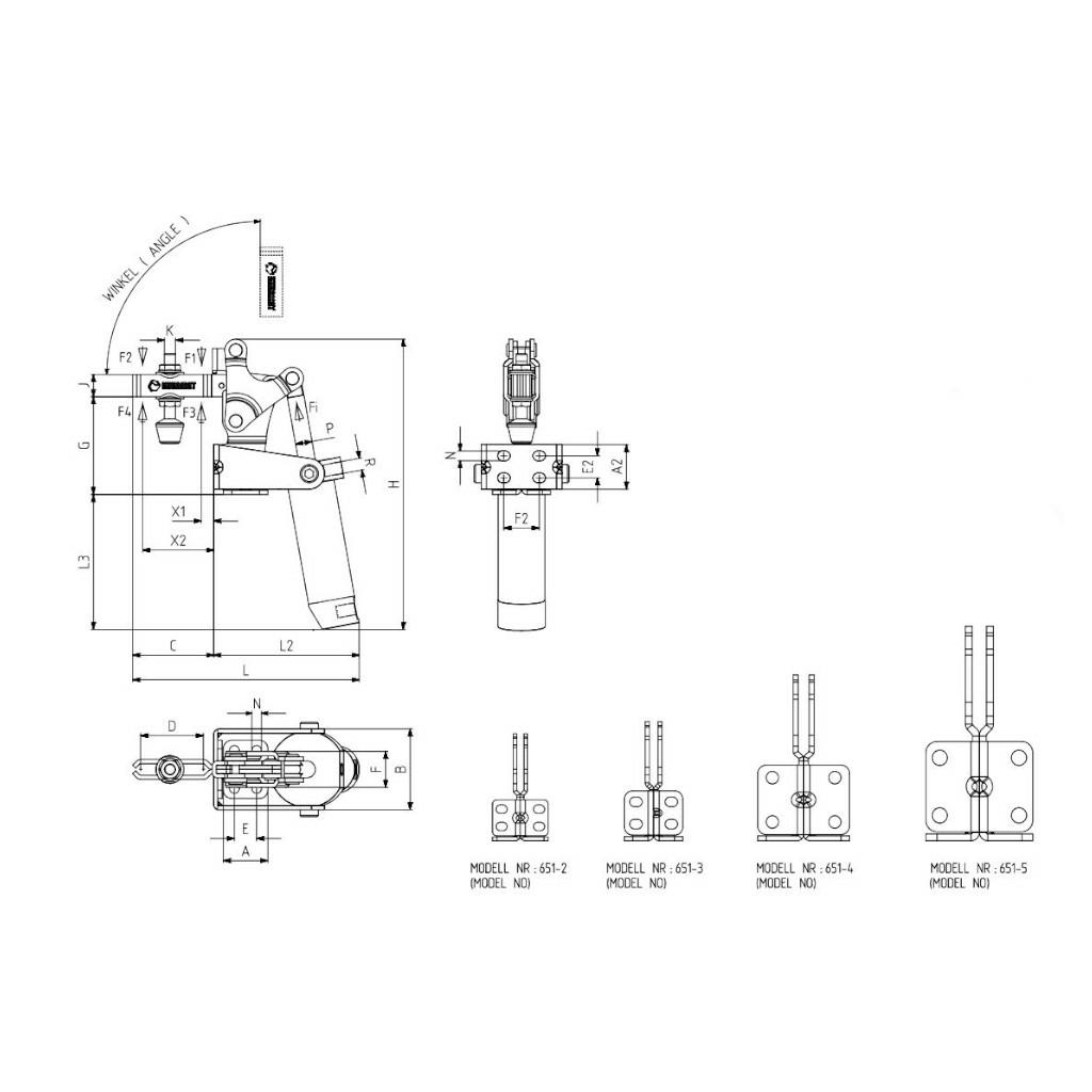 Docisk pneumatyczny 651-3