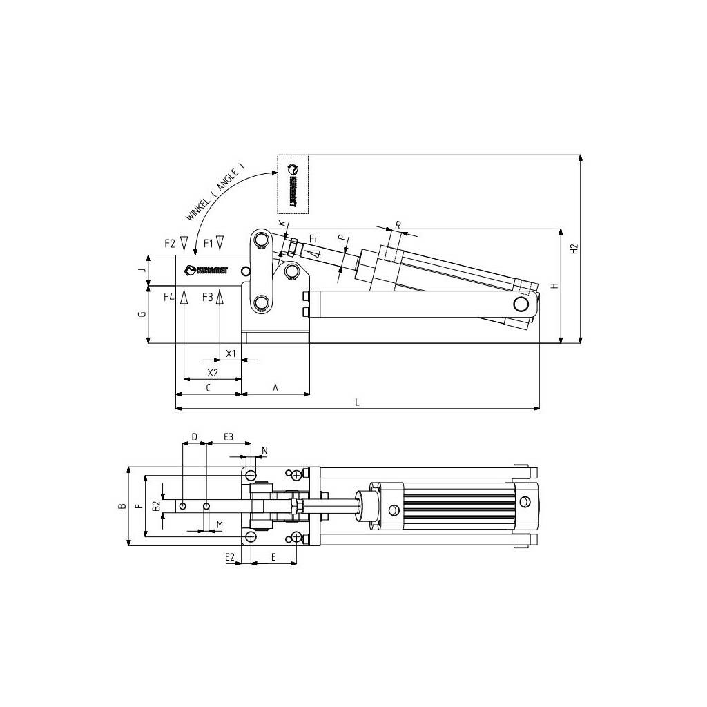 Docisk pneumatyczny 681-4