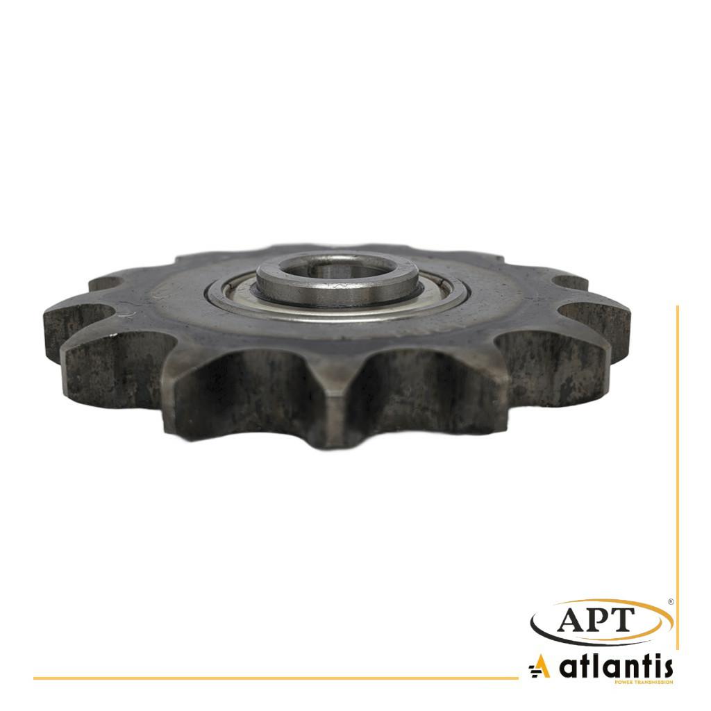 Koło łańcuchowe 16B-1 z=12 z łożyskiem  hartowane zęby 1″ x 17,02mm APT