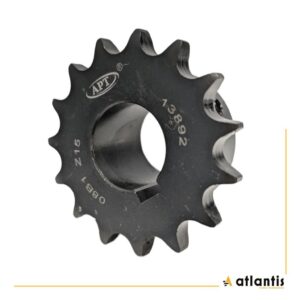 Koło łańcuchowe 08B-1 z=15 D25H7 + 8H9  + 2x M6 HRC 1/2″ x 5/16″ BLACK SERIES APT