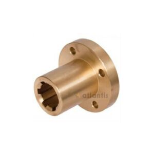 Tuleja wieloklinowa 6x16x20 D52/28 L40 /10 kołnierz brąz RG7