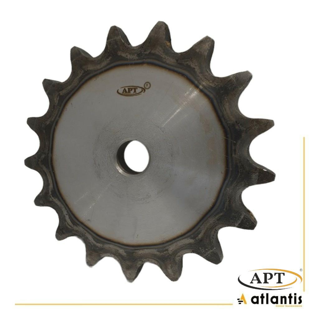 Koło łańcuchowe 16B-1 z=15 hartowane  zęby tarcza APT 1″ x 17,02mm