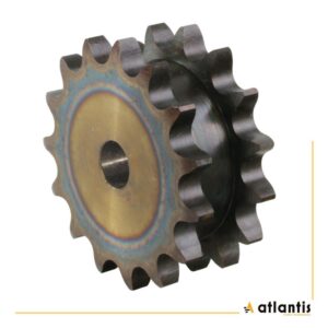 Koło łańcuchowe 16B-1 z=15 HRC dla dwóch  poj. łańcuchów 1″ x 17,02mm rozstaw 68/35,6 APT