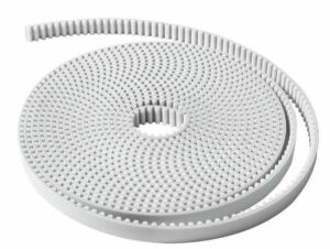 Pas zębaty 32 AT10 z metra biały kord  stalowy APT