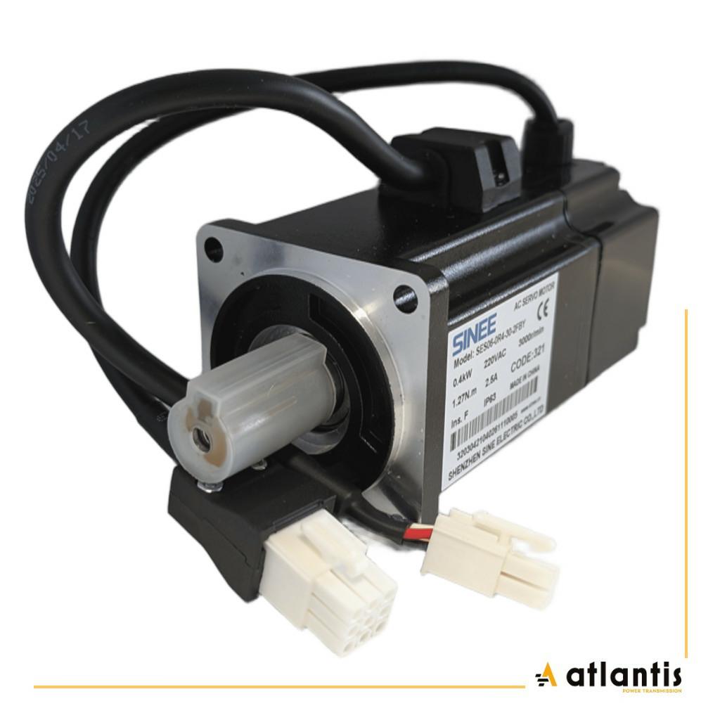 Serwomotor SES06-0R4-30-2FBY 0,4kW 220V  1,27Nm 2,5A IP63 SINEE